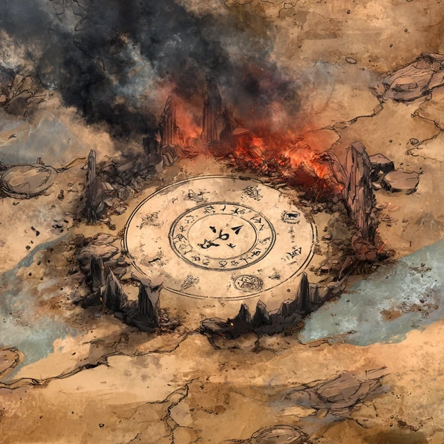 Desolate Ruins Battlemap for TTRPG