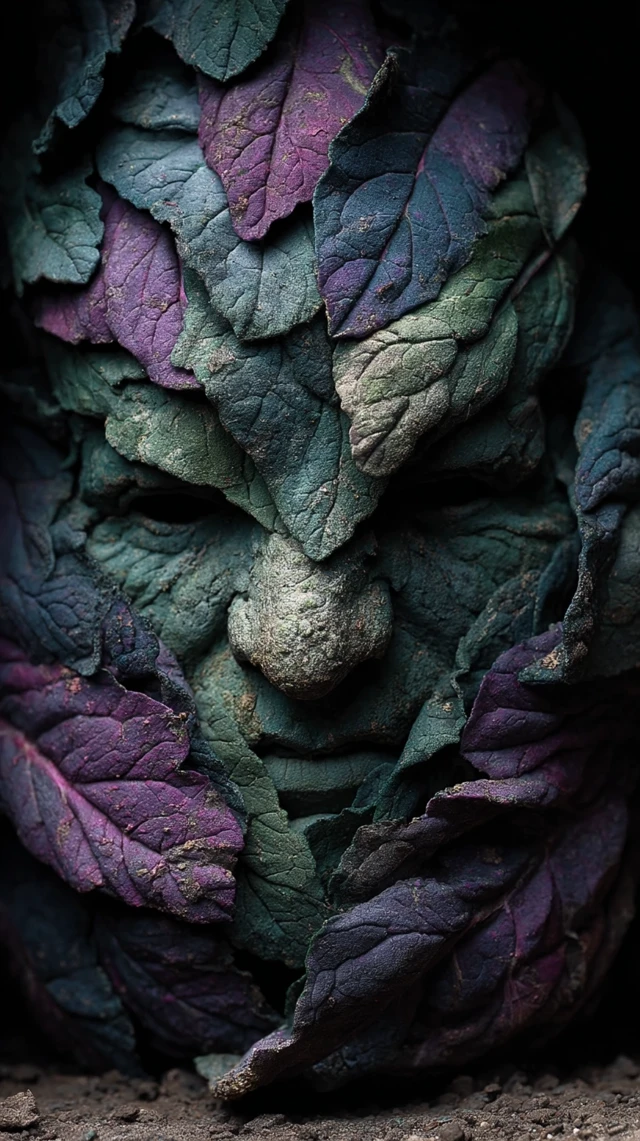Grotesque Cabbage Head: Folk Horror Creature