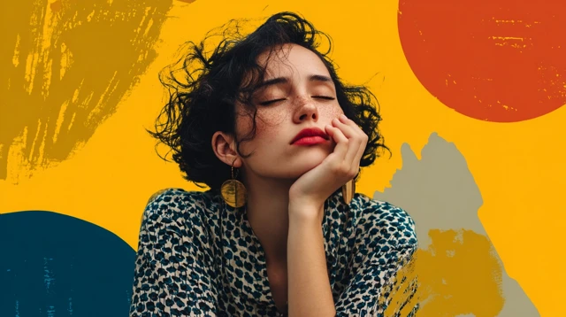 Woman in Mixed Emotions Dreaming
