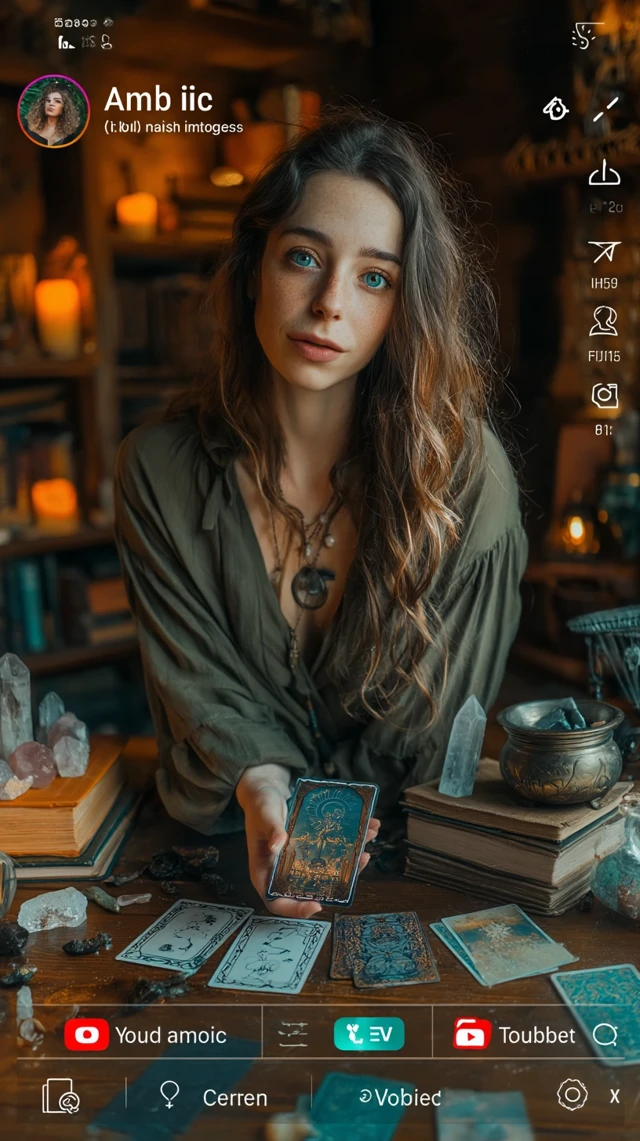 Tarot Reading Live Stream Mystical Atmosphere