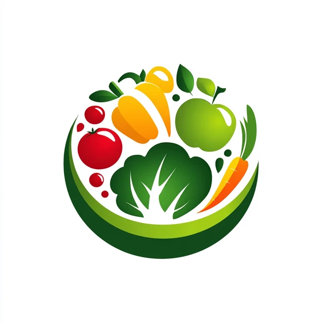 Vegetable Logo for Healthy Eating