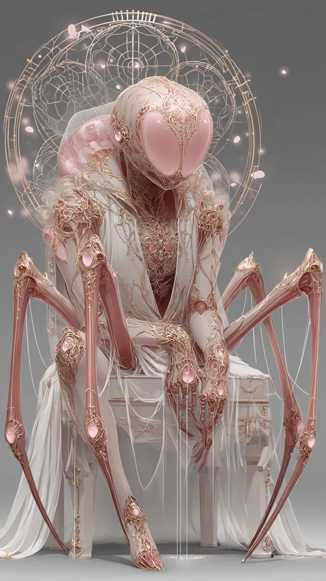 Elegant Gothic Spider Illustration