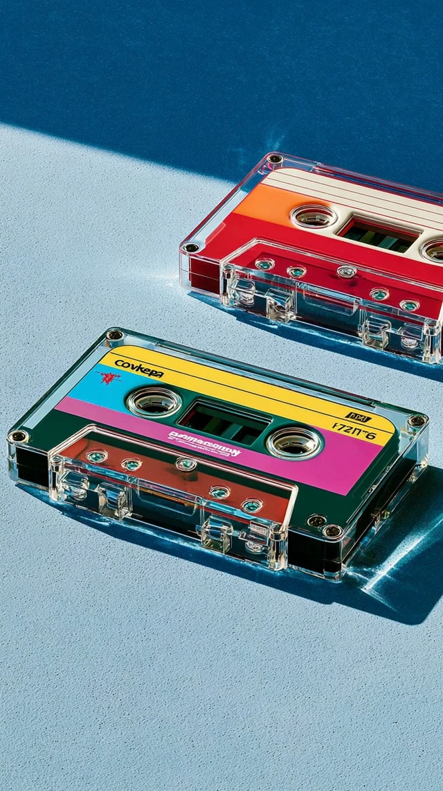 Retro Cassette Tape Still Life Photography 80s Aesthetic