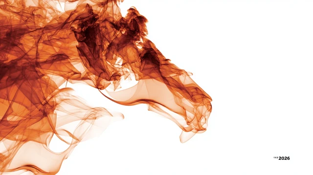 Abstract Fire Horse Illustration 2026