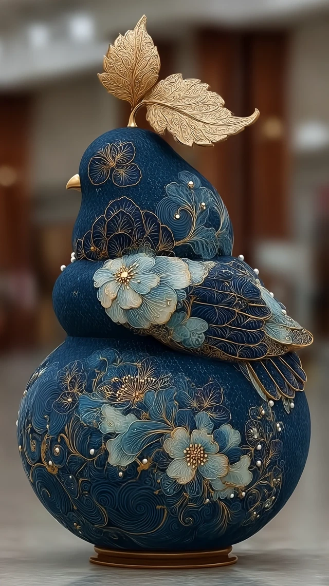 Opulent Porcelain Sculpture Abundance and Prosperity