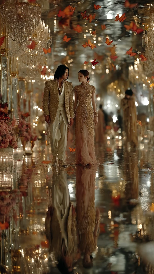Korean Couple in Futuristic Fantasy Attire