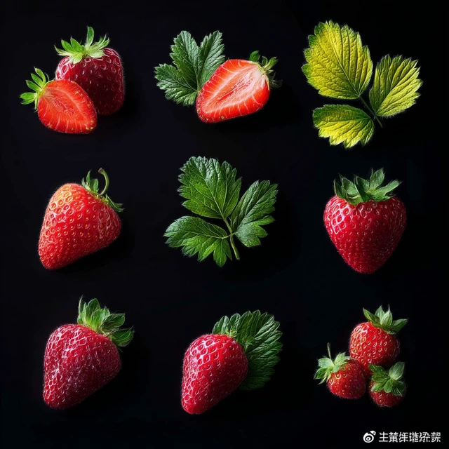 Delicious Strawberries Artistically Arranged