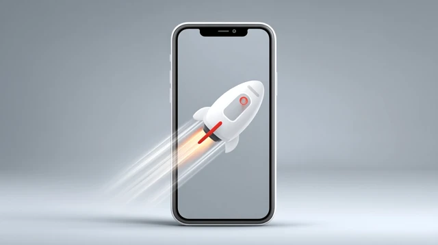 Tech Startup Innovation Mobile App Launch Concept