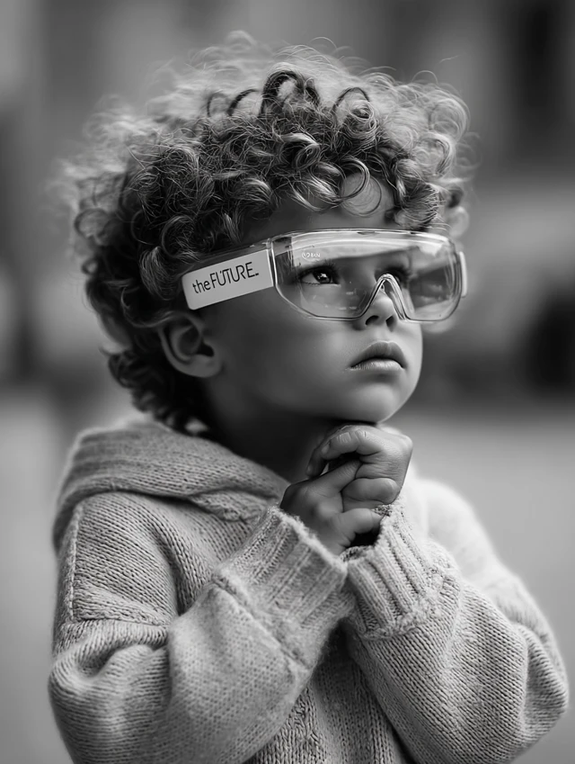 Child Looking Towards the Future