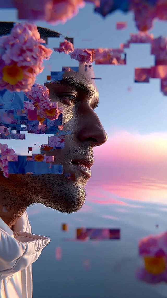 Glitch in the Simulation A Surreal Scene