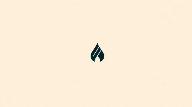 Minimalist Flame Logo Design Modern Brand Identity