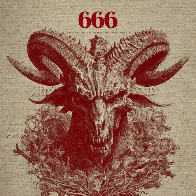 Mysterious Portrait of a Woman with Horns