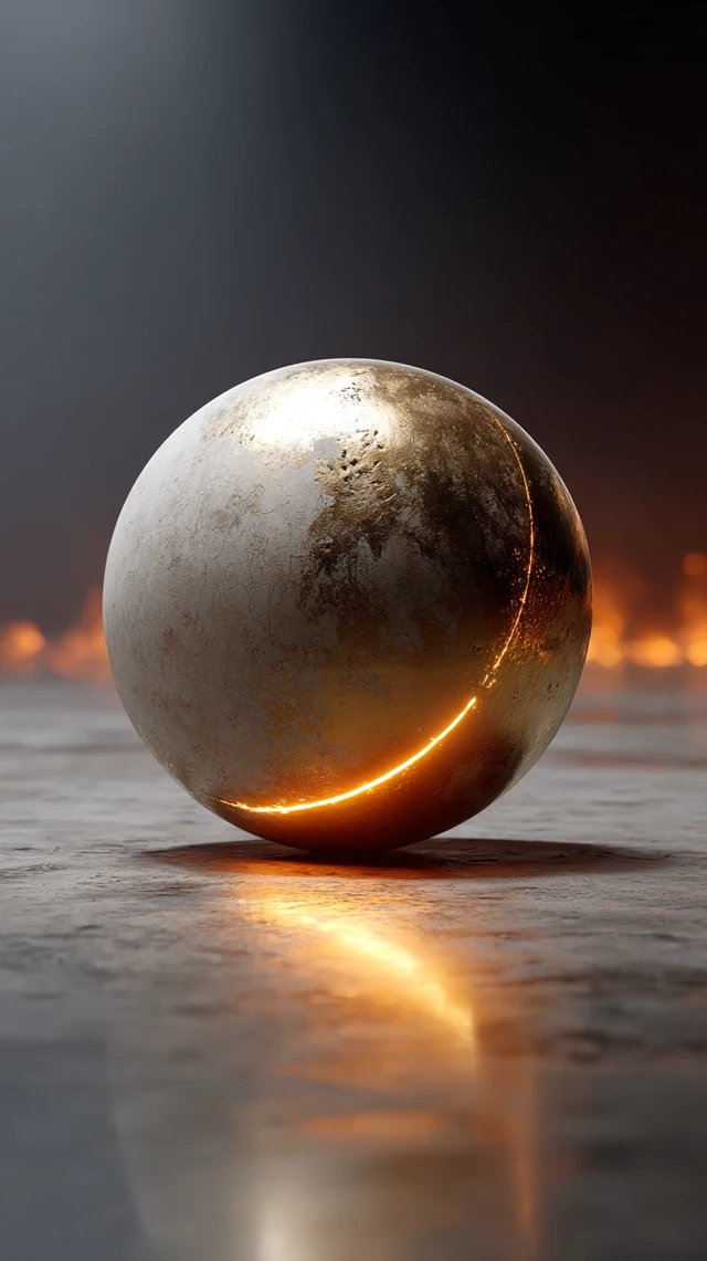 Alien Material on Dark Background
