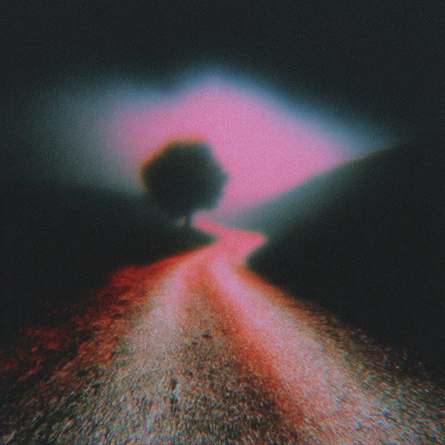 Dreamy Dark Nostalgic Abstract Landscape