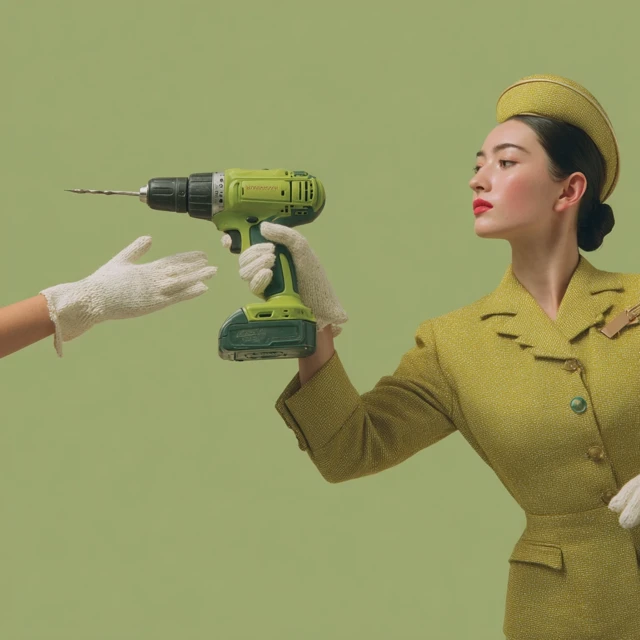 Concierge Hands Drill 60s Product Commercial Wes Anderson Style
