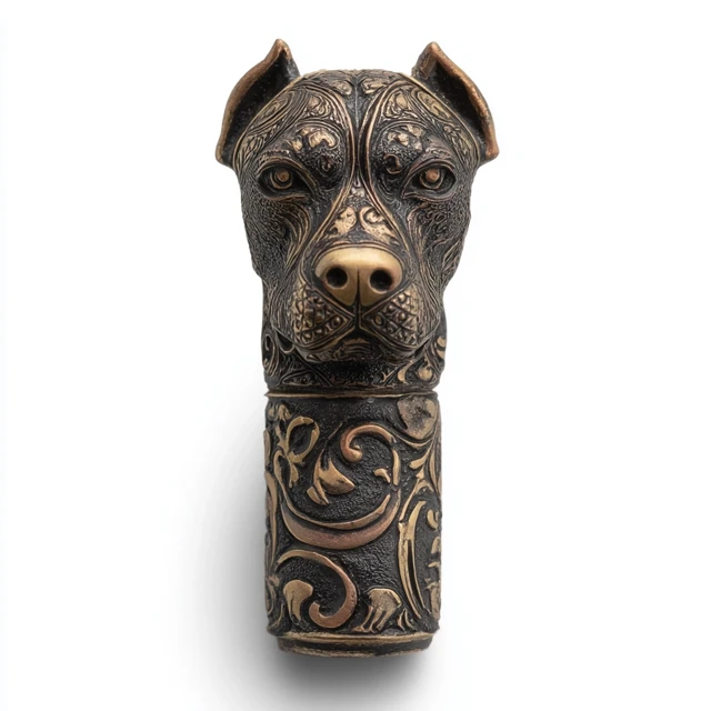 Pit Bull Mezuzah Decorative Door Ornament