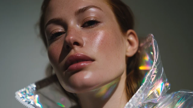 Futuristic Fashion Model in Studio Editorial Photography