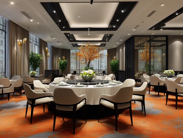 Elegant Chinese Restaurant Interior Design