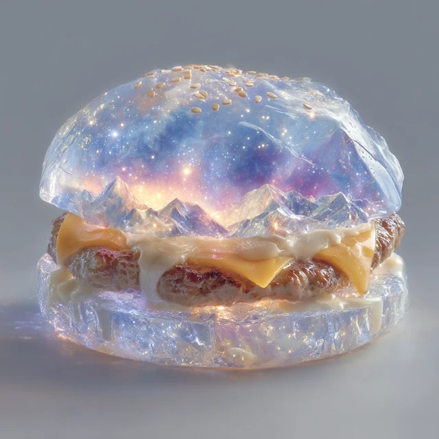 Polar Vortex Hamburger Art