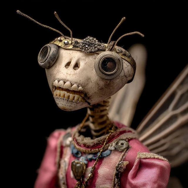 Tooth Fairy Skeleton Puppet Art