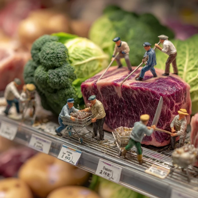 Miniature Grocery Shopping Realistic Food Photography