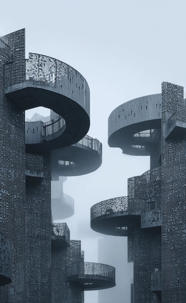 Modern Architectural Apartment Building Photography