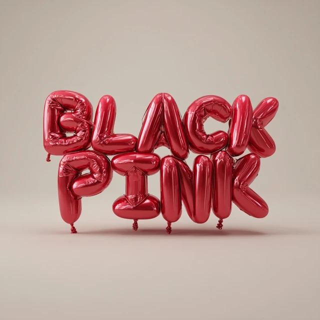 BLACK PINK 3D Balloon Render