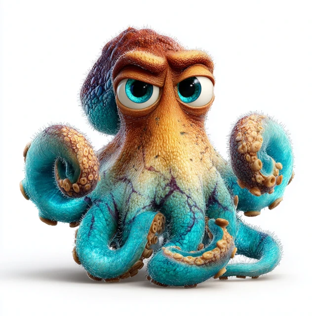 Cute Colossal Octopus Pixar Animation