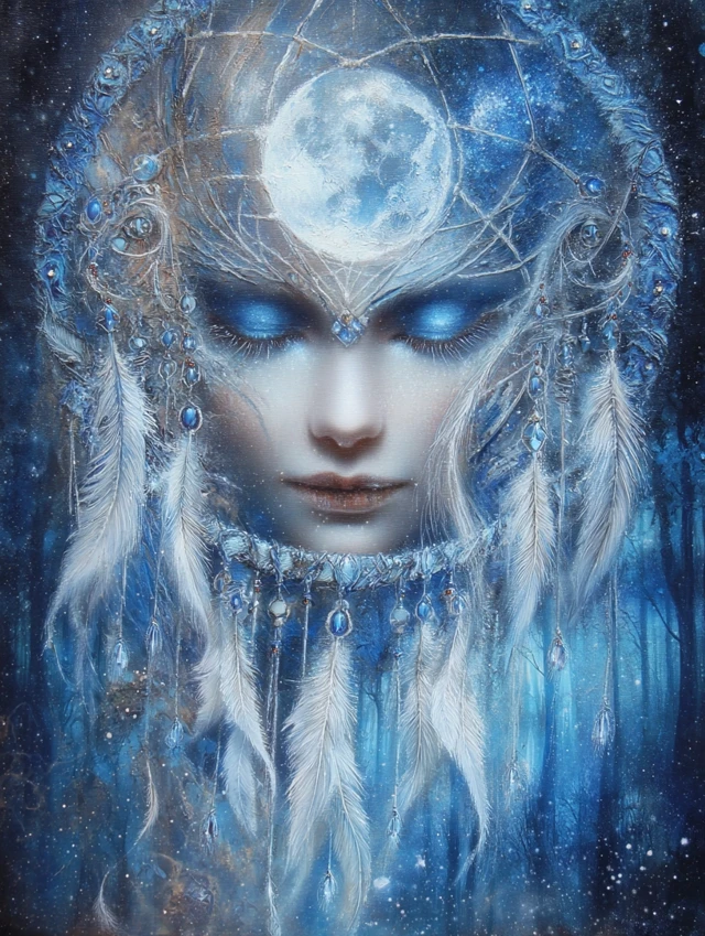 Dreamcatcher Angel Art Celestial Painting
