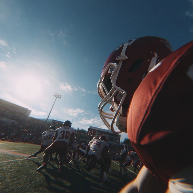 Football Game Sunny Day Perspective