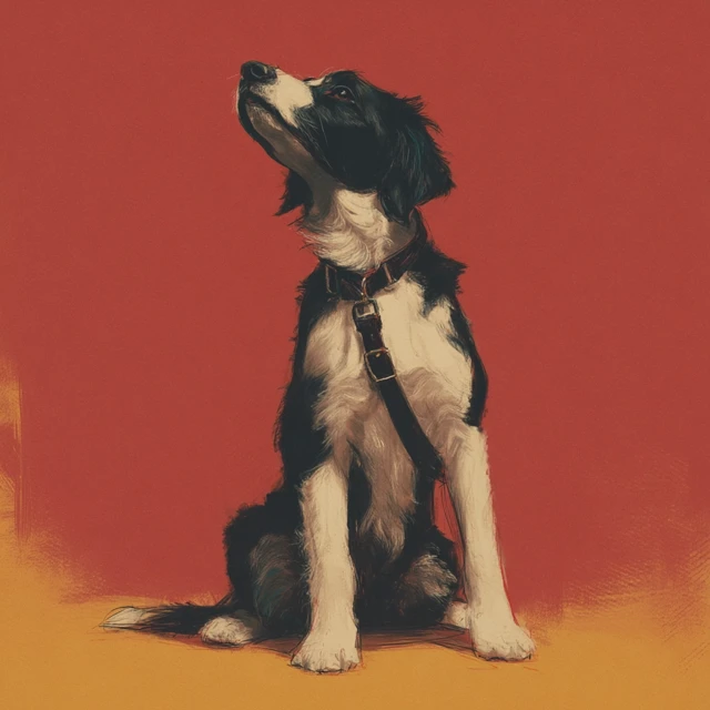 Dog Portrait Gentleman Classic Art