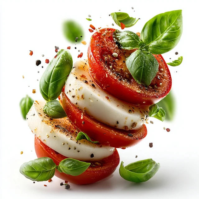 Fresh Tomato Mozzarella and Basil Salad