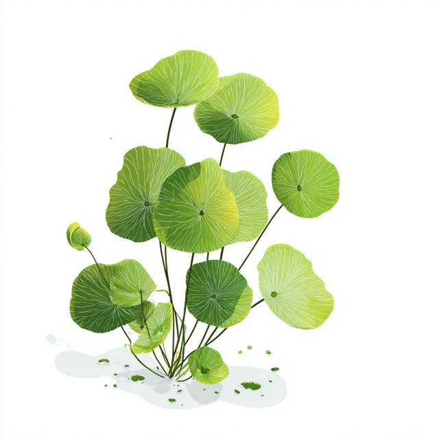 Centella Plant Vector Illustration Design