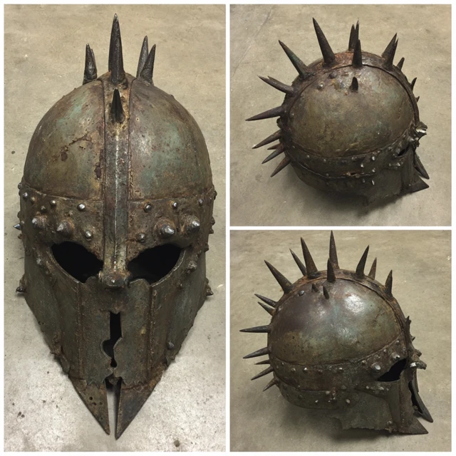 Orcish Helmet with Spikes Fantasy Armor