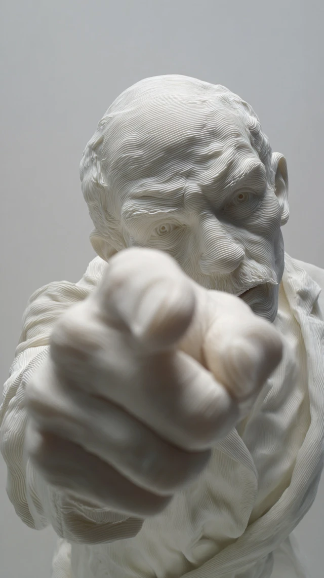 Human Figure Sculpture Expressing Emotion