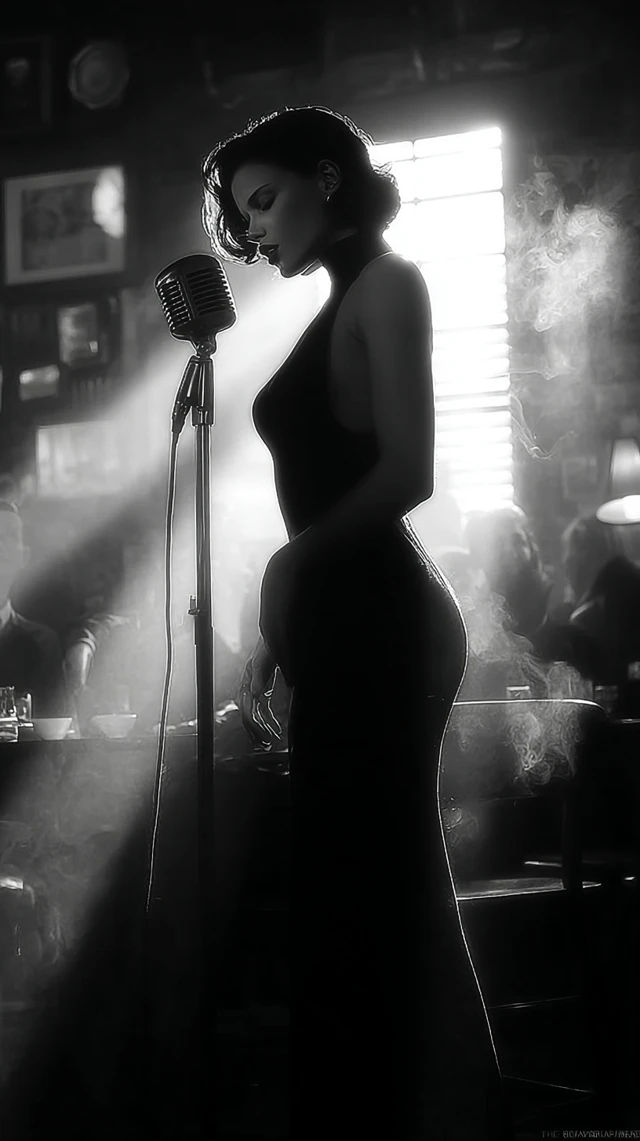 Jazz Singer in a 1930s Jazz Club