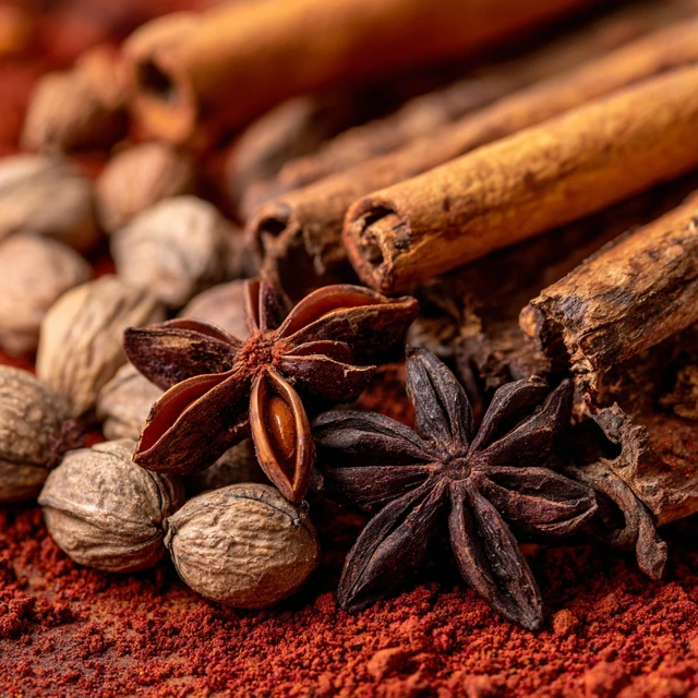 Masala Chai Spices Cinnamon Star Anise Nutmeg Clove