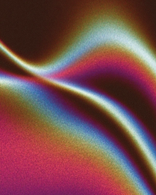 Orange Neon Wave Art