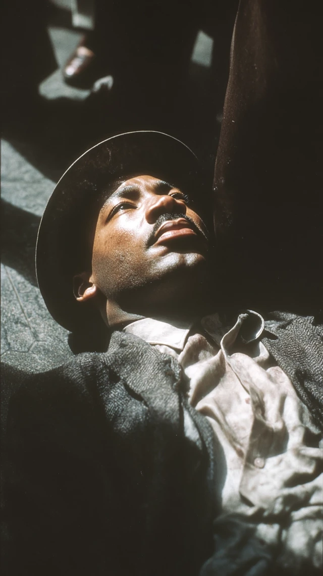 Martin Luther King Assassination 1968 Color Photo