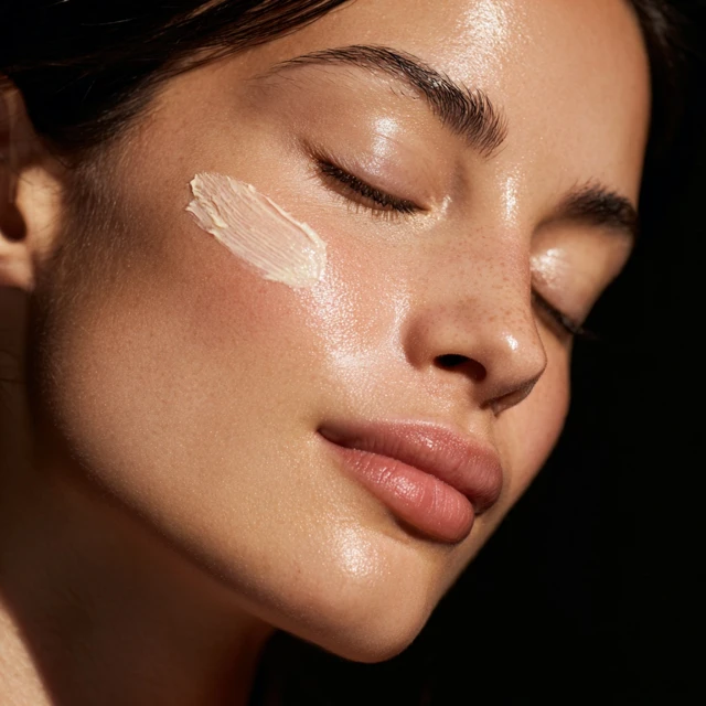 Skincare Demo Dewy Glow Face Close Up Beauty Photography
