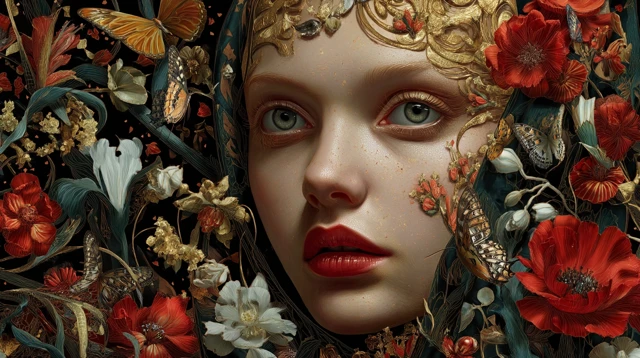 Beauty and Chaos An Artistic Portrait