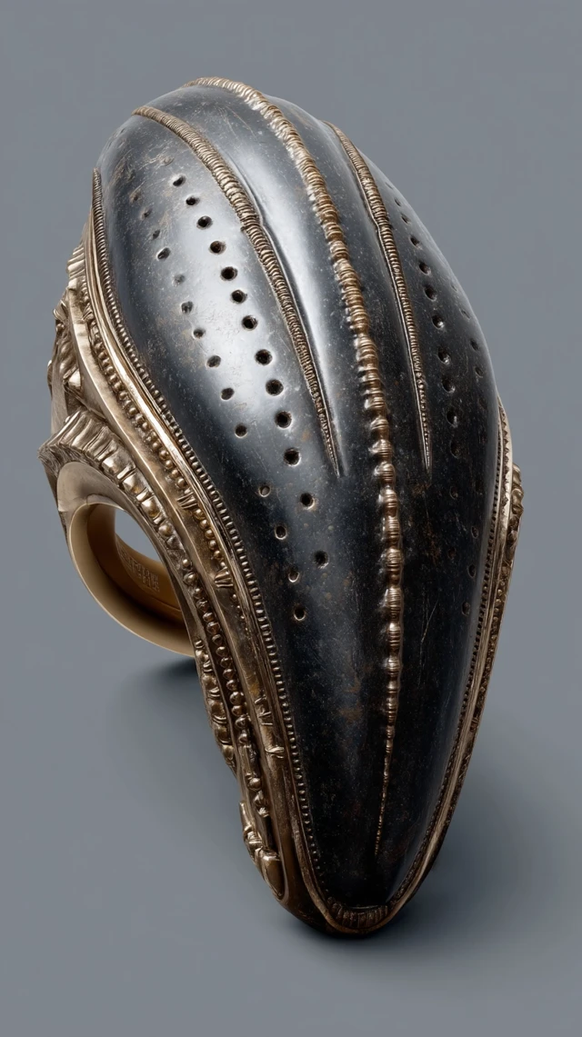 Alien Material Design A Dark Futuristic Object