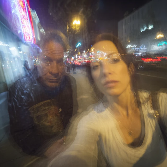 Streetlight Selfie Blurry Night Photo