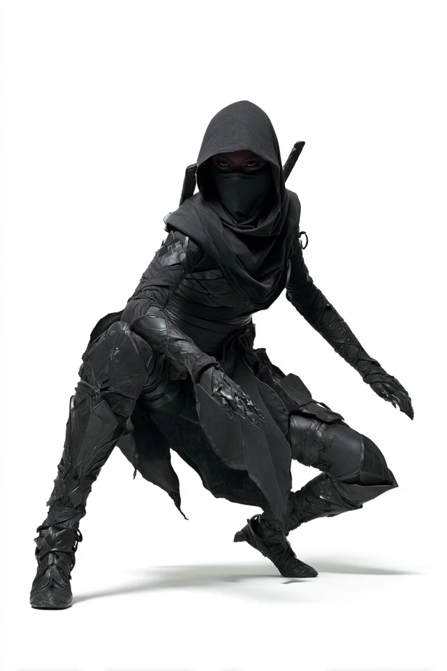Female Ninja Mortal Kombat Style Obsidian Armor