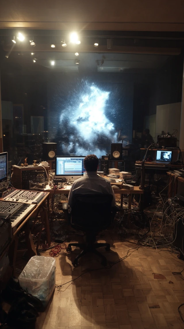 Music Studio with Exploding Star Light Show