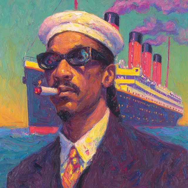 Snoop Dogg on the Titanic Painting by Wayne Thiebaud