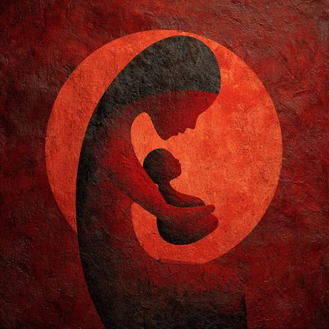 Mother and Child Abstract Art
