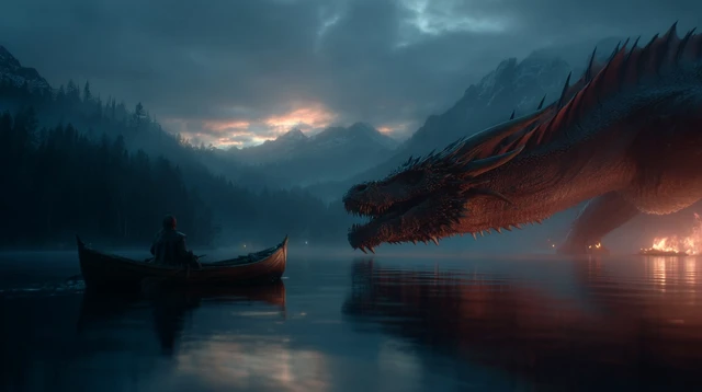 Dragon and Knight: Epic Fantasy Encounter