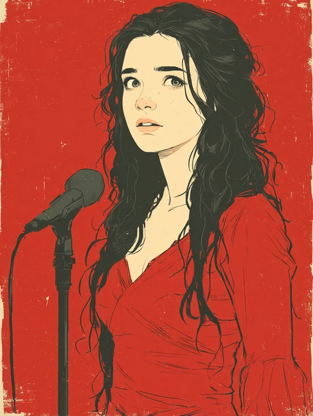 LOFI Illustration of a Pop Star