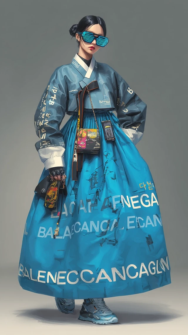 Hanbok Balenciaga Urban Fashion Fusion